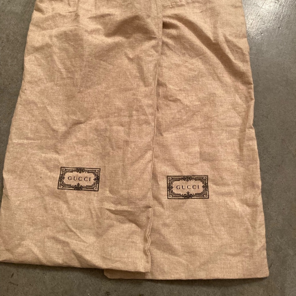 Gucci Shoes Dust Bags in Brown Linen Mix. Standard Size. Unisex.